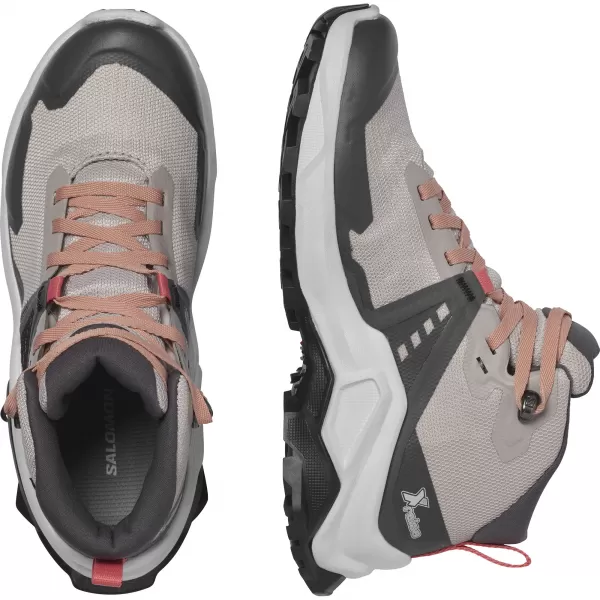  Kinderschuhe SALOMON X RAISE MID GORE-TEX L47071500 ROSENASCHE/PFIRSICHBEIGE/TEEROSE 