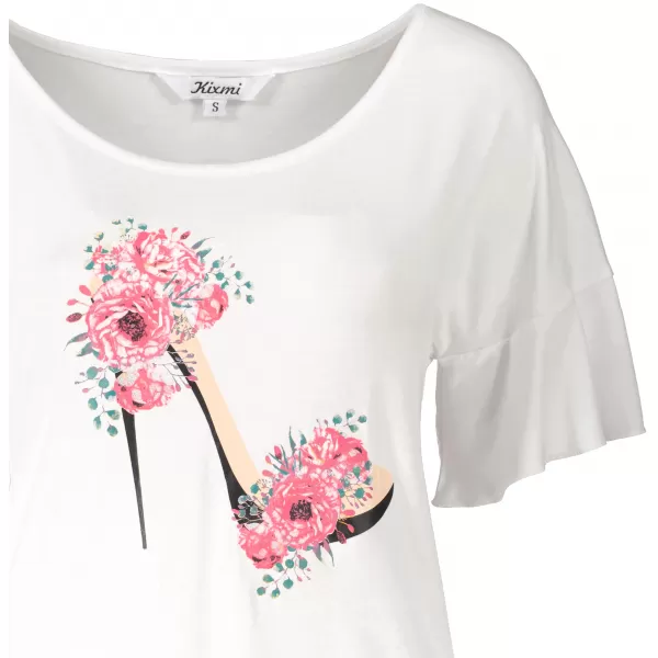  Damen-T-Shirt KIXMI PALIMA WEIß 