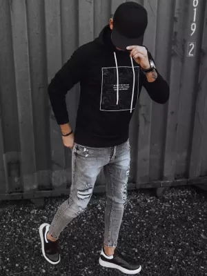 Herren -Sweatshirt DSTREET BX5467 SCHWARZ