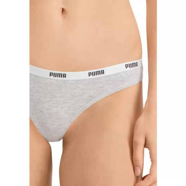  Damenhöschen PUMA STRING 3P PACK 90759001 WEIß/GRAU/SCHWARZ 