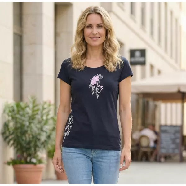  Damen-T-Shirt ALTISPORT ALW169122 NAVY BLAU 
