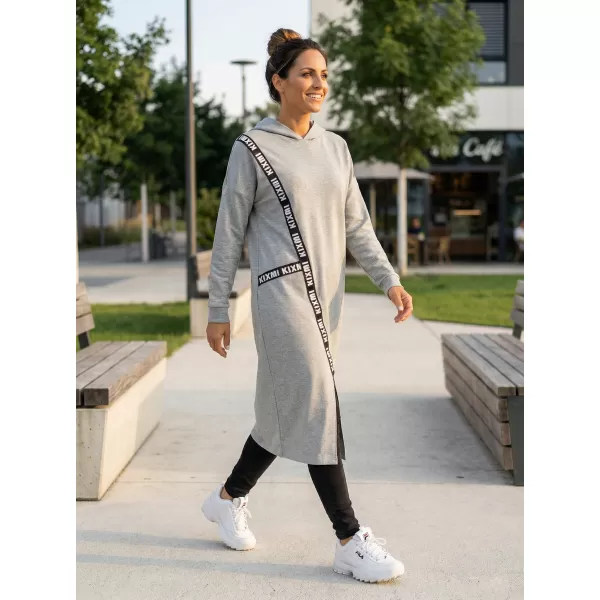  Damen-Sweatshirt KIXMI PAIGE HELLGRAUE HIGHLIGHTS 