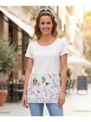 Damen-T-Shirt KIXMI PATTIE WEIß