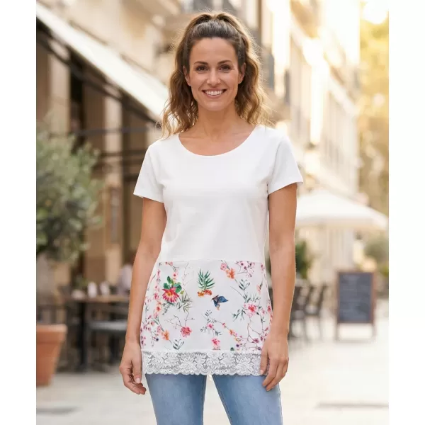  Damen-T-Shirt KIXMI PATTIE WEIß 