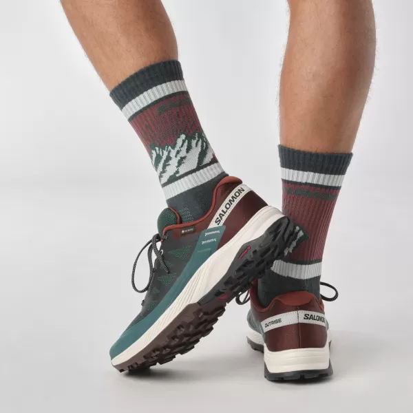 Herrenschuhe SALOMON OUTRISE GORE-TEX L47142100 PONDEROSA PINE/BITTERSCHOKOLADE/VANILLEEIS 
