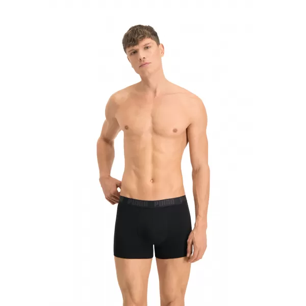  Herren-Boxershorts PUMA HERITAGE STRIPE BOXER 2P 90783805 SCHWARZ 