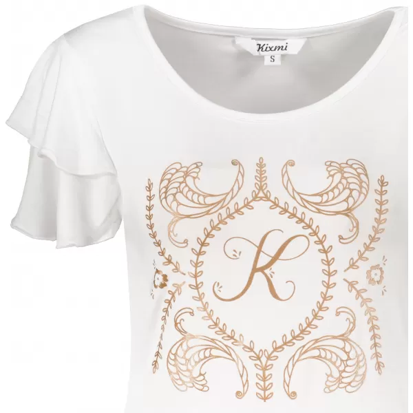  Damen-T-Shirt KIXMI PAMMI WEIß 