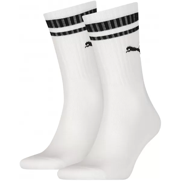  Socken PUMA CREW HERITAGE STRIPE 2P UNISEX 90794402 WEIß 