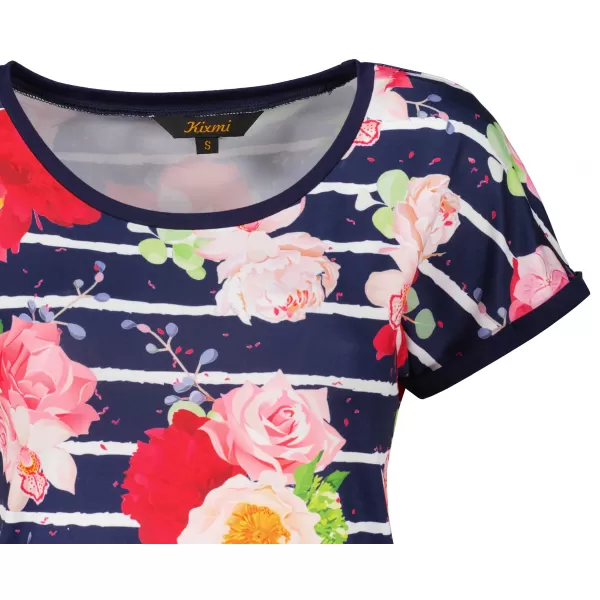  Damen-T-Shirt KIXMI PANDORA DUNKELBLAU 