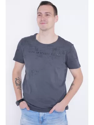 Herren-T-Shirt KIXMI PEPPE DUNKELGRAU