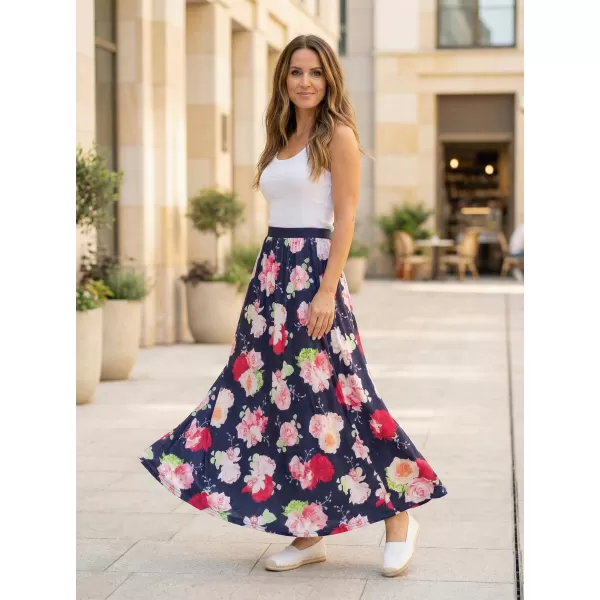 Damenrock KIXMI PEONY DUNKELBLAU 