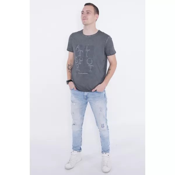  Herren-T-Shirt ALTISPORT ARIEN DUNKELGRAU 