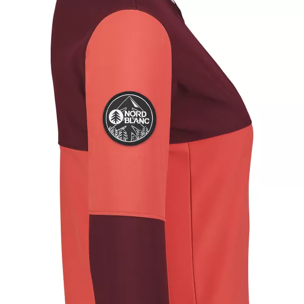  Softshelljacke für Damen NORDBLANC COVE NBSSL7656 ROTE KORALLE 