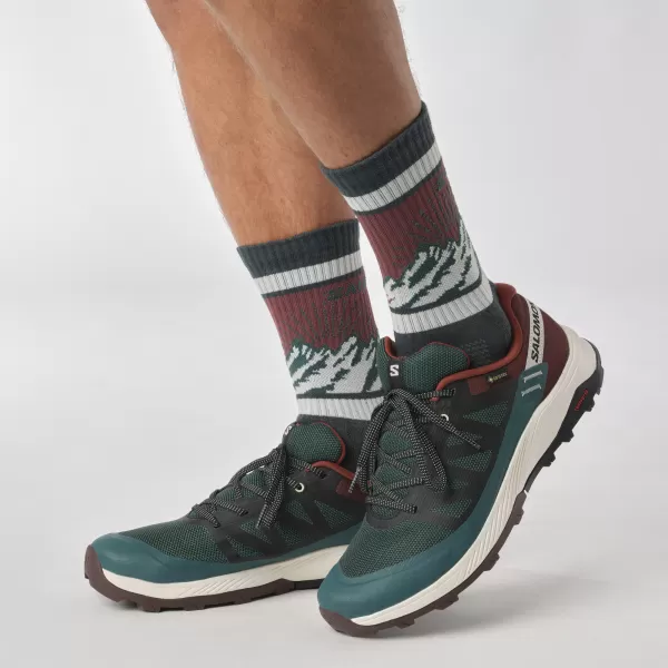  Herrenschuhe SALOMON OUTRISE GORE-TEX L47142100 PONDEROSA PINE/BITTERSCHOKOLADE/VANILLEEIS 