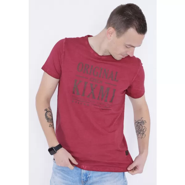  Herren-T-Shirt KIXMI PELTON BURGUND 