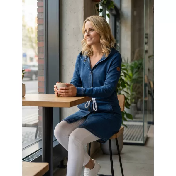  Damen-Sweatshirt KIXMI PENINI DUNKELBLAU 