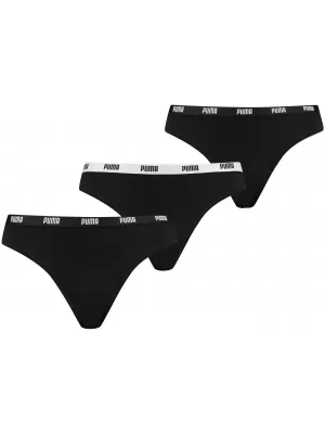 Damenhöschen PUMA STRING 3P PACK 90759002 SCHWARZ