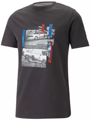 Herren-T-Shirt PUMA BMW MMS CAR GRAPHIC TEE 538140-01 SCHWARZ
