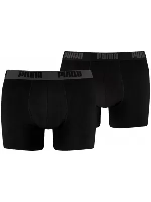 Herren-Boxershorts PUMA BASIC BOXER 2P 88886958 SCHWARZ/SCHWARZ