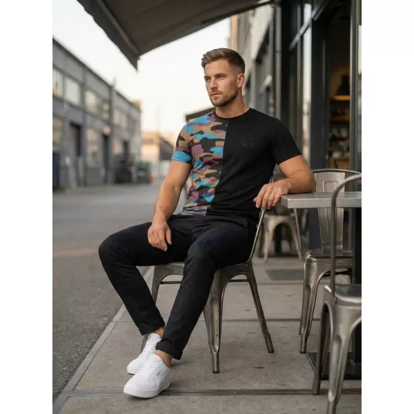  Herren-T-Shirt KIXMI PERRY SCHWARZ 
