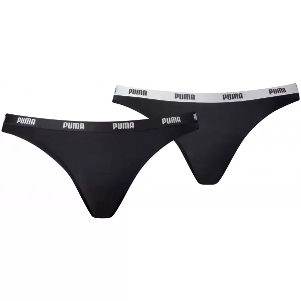  Damenhöschen PUMA WOMEN BIKINI 2P PACK 90785103 SCHWARZ 