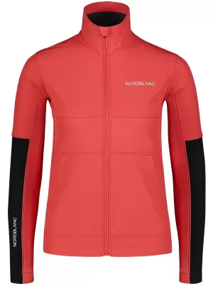 Softshelljacke für Damen NORDBLANC FJORD NBSSL7657 ROTE KORALLE