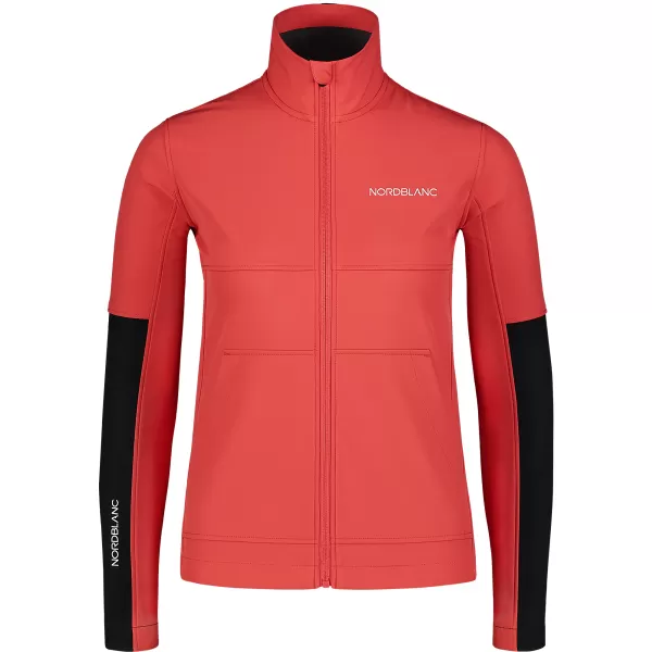  Softshelljacke für Damen NORDBLANC FJORD NBSSL7657 ROTE KORALLE 