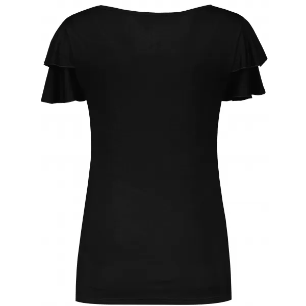  Damen-T-Shirt KIXMI PAMMI SCHWARZ 