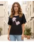 Damen-T-Shirt KIXMI PALIMA SCHWARZ