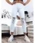 Damenhosen DSTREET UY1366 WEIß