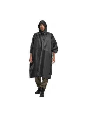 Poncho -Regenmantel BRANDIT RIPSTOP BD3169 SCHWARZ