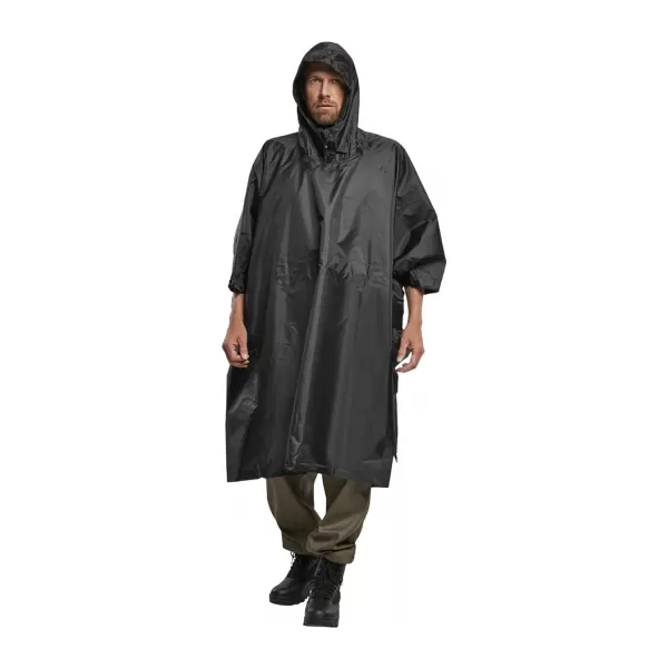  Poncho -Regenmantel BRANDIT RIPSTOP BD3169 SCHWARZ 