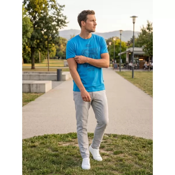  Herren-T-Shirt SAM 73 ALMANDIT MT 824 LEUCHTEND BLAU 