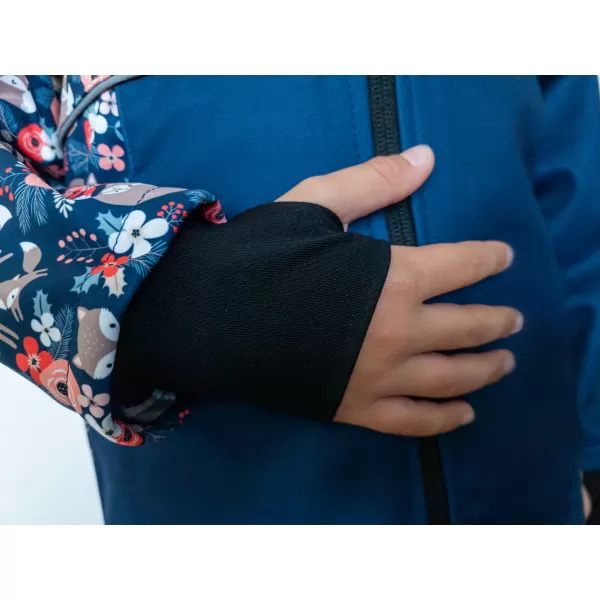  Isolierte Softshelljacke für Kinder WAMU LIŠKY DUNKELBLAU 