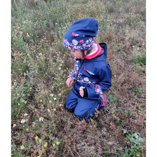  Baby Softshell Hosen isoliert WAMU LIŠKY DUNKELBLAU 