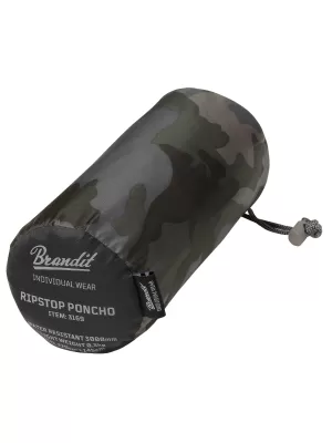Poncho -Regenmantel BRANDIT RIPSTOP BD3169 DUNKLE TARNUNG