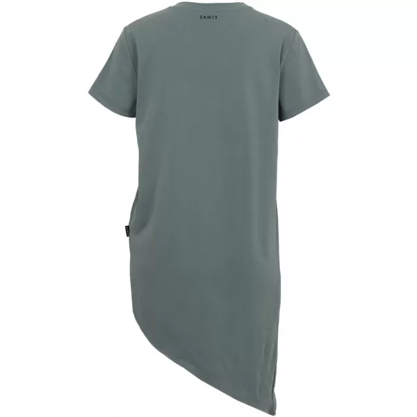  Damen-T-Shirt SAM 73 LACERTA WT 889 GRÜNLICH GRAU 