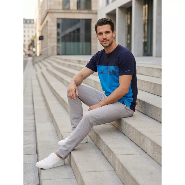  Herren-T-Shirt SAM 73 CETUS MT 821 LEUCHTEND BLAU 