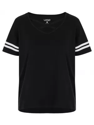 Damen-T-Shirt LOAP BIANCA CLW2316 SCHWARZ