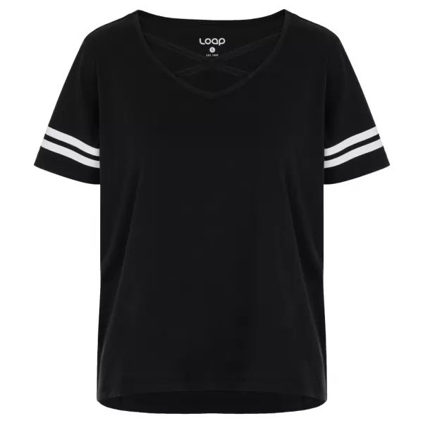  Damen-T-Shirt LOAP BIANCA CLW2316 SCHWARZ 