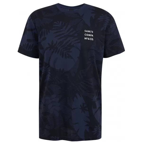  Herren-T-Shirt SAM 73 SCULPTOR MT 823 DUNKELBLAU 