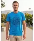 Herren-T-Shirt SAM 73 ALMANDIT MT 824 LEUCHTEND BLAU