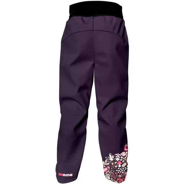  Softshellhose für Kinder WAMU SOVA LILA 