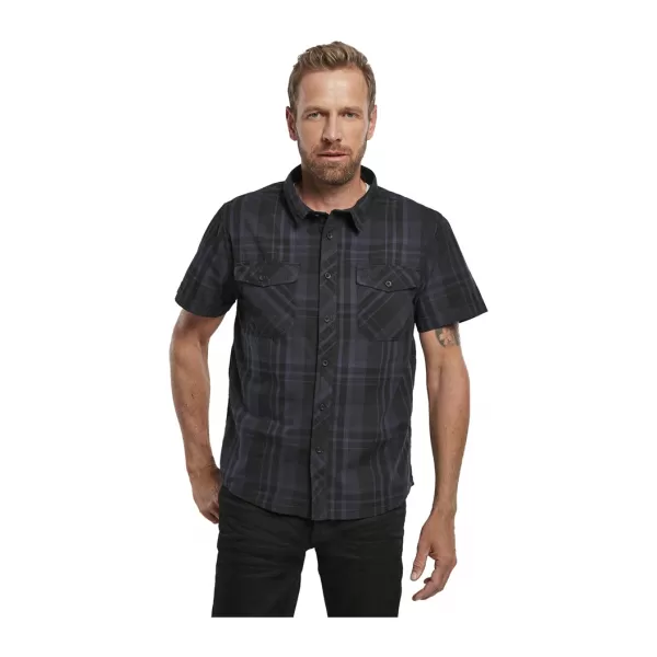  Hemd BRANDIT ROADSTAR BD4012 SCHWARZ/BLAU 