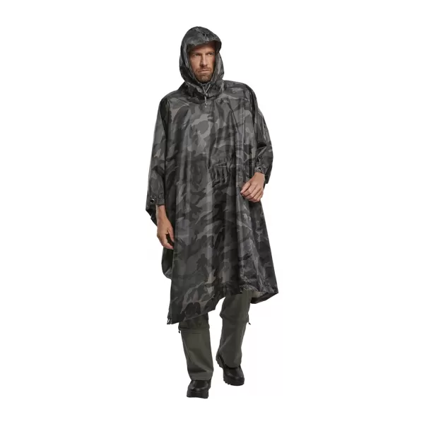  Poncho -Regenmantel BRANDIT RIPSTOP BD3169 DUNKLE TARNUNG 