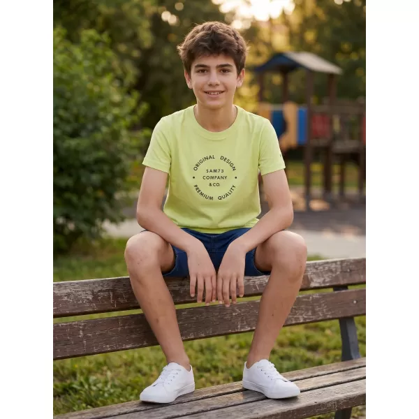  Kinder-T-Shirt SAM 73 PYROP KT 516 HELLGELB 