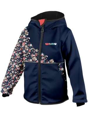 Isolierte Softshelljacke für Kinder WAMU LIŠKY DUNKELBLAU