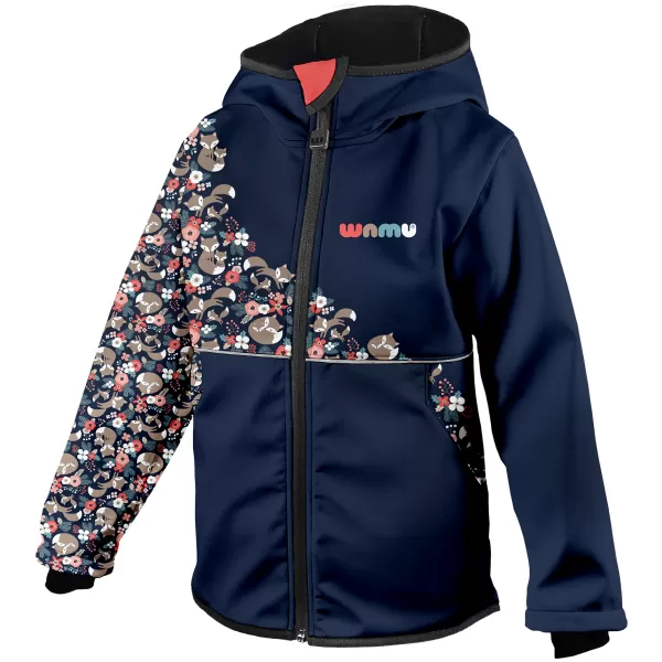  Isolierte Softshelljacke für Kinder WAMU LIŠKY DUNKELBLAU 
