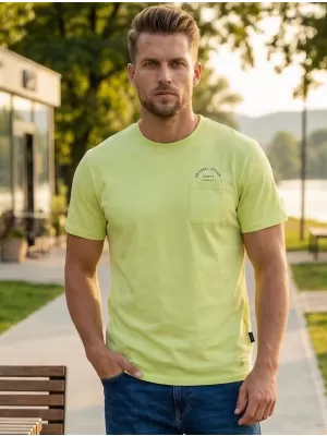 Herren-T-Shirt SAM 73 FENAKLID MT 820 HELLGELB