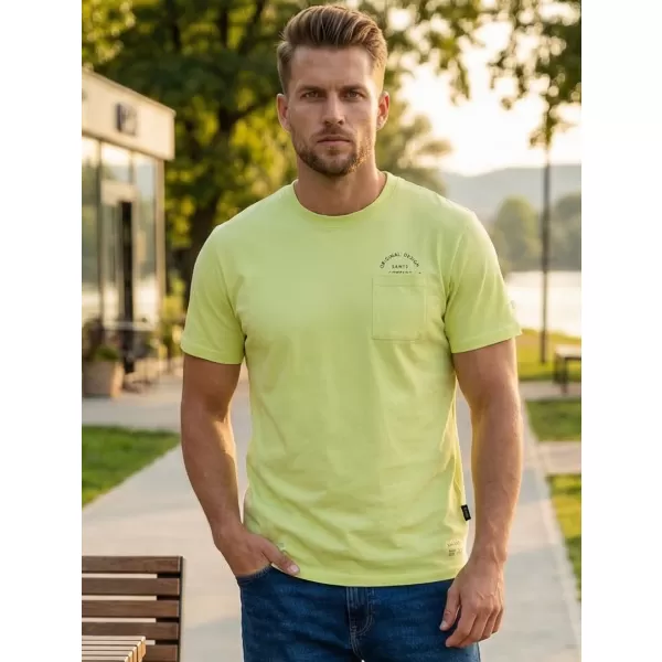  Herren-T-Shirt SAM 73 FENAKLID MT 820 HELLGELB 